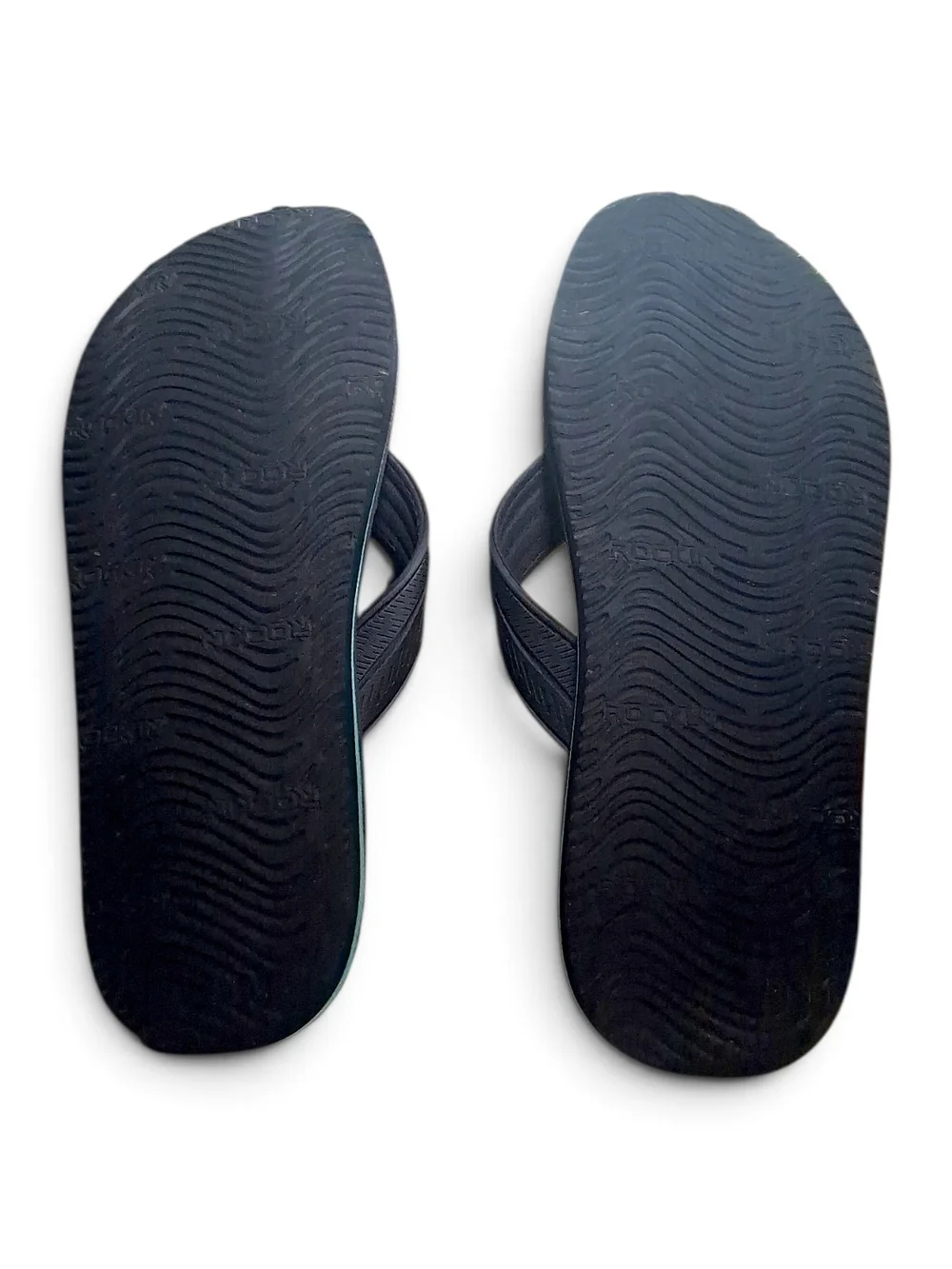 Rockin Navigator Men Flip Flops Charcoal Grey Size 10